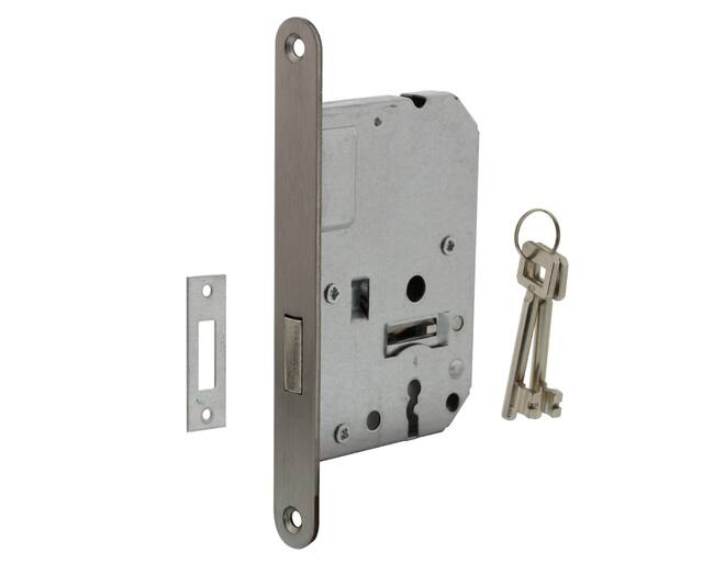 Woningbouw klavier kastslot 55 mm rvs geborsteld