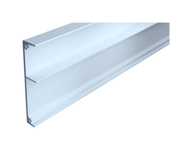 Spaceship afdekprofiel aluminium zilver, lengte 5800mm, 65mm