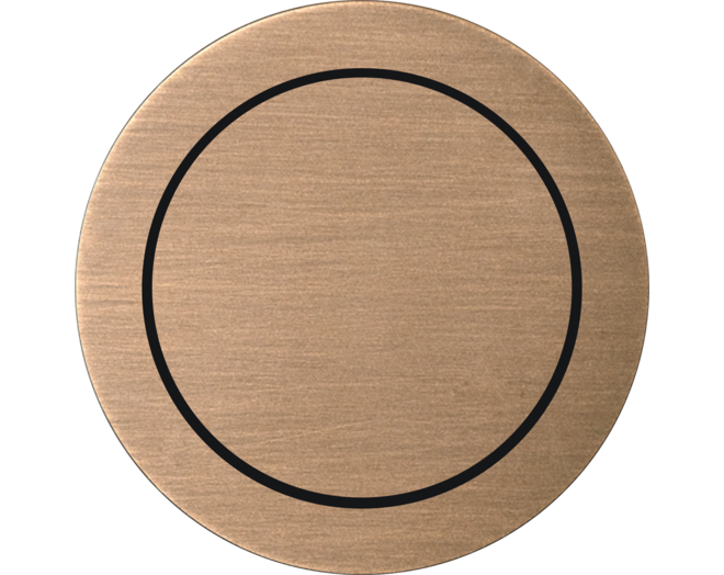 Rond 2.0 Push button 2X- s. trim - light bronze
