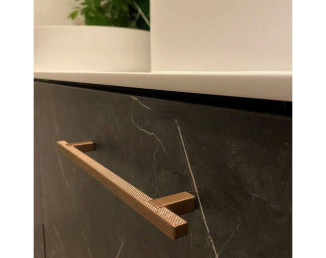 Greep Vedo brons, 9x320x370mm, hoogte 27mm