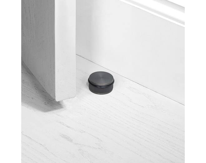 Door Stop/Floor Mounted/Smoked Bronze
