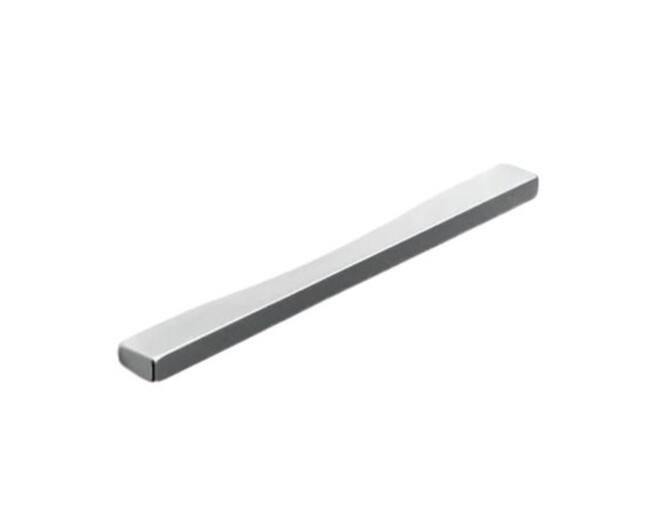 Greep 84x18x10mm mat metallic aluminium, hartmaten 64mm