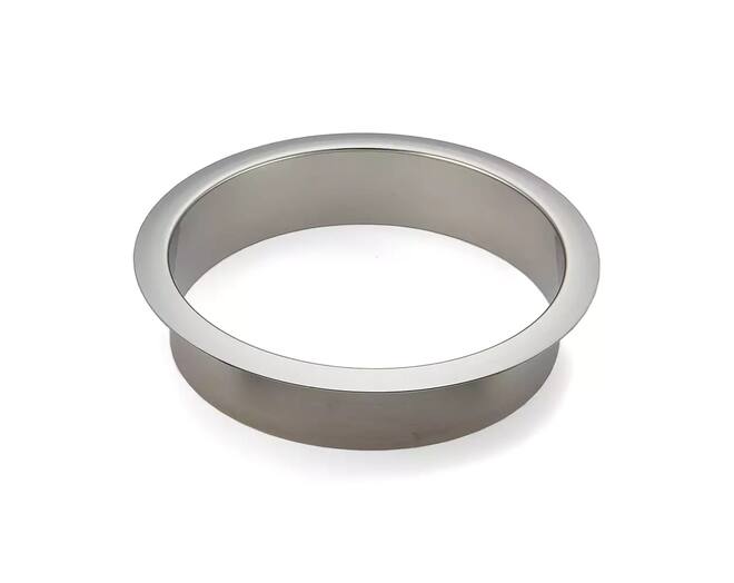 Afvaldoorlaat rond RVS glanzend, boormaat 146mm, geen deksel