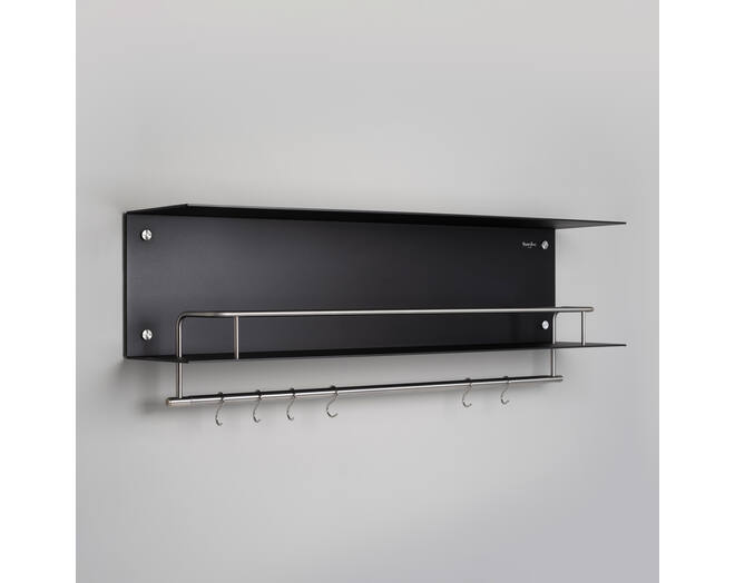Hanger Shelf/Black/Steel