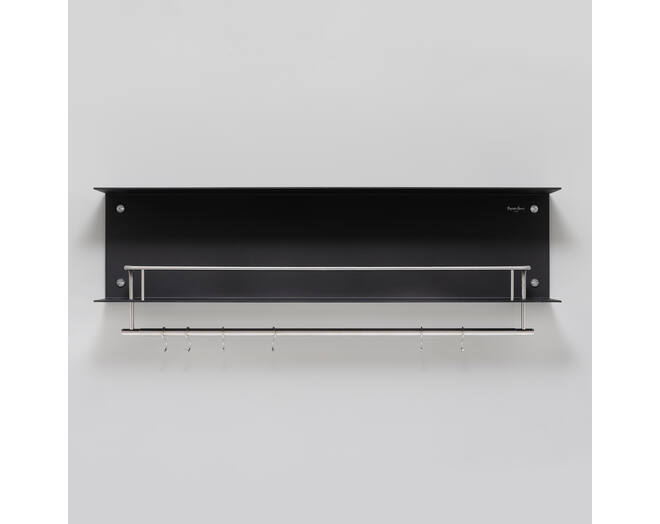 Hanger Shelf/Black/Steel