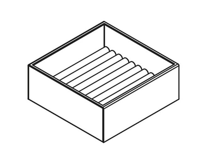 CubiLux vierkant Leder 62 x 150 x 150mm met hoog ringkussen