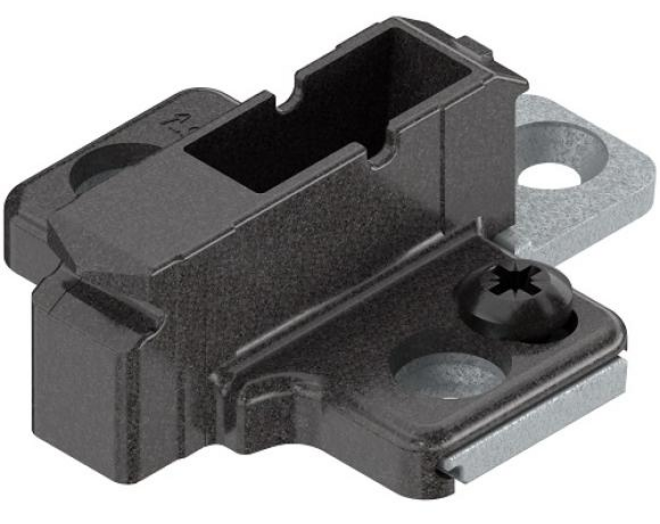 Kruismontageplaat 9mm verdikt, voor spaanplaatschroeven
