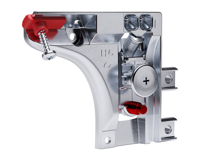 Kastophanger LIBRA H6 links, twee pennen 15mm