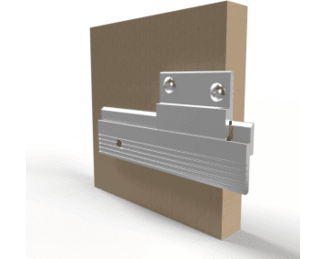 Paneelprofiel aluminium MF375 lengte 2000mm, diepte 6.35mm