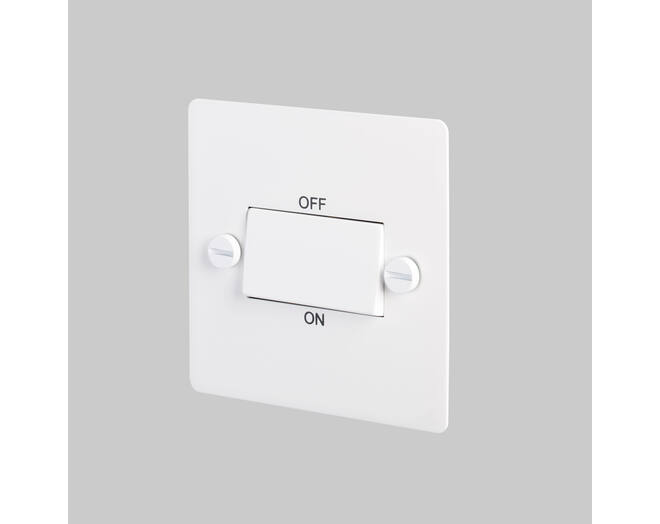 Triple Pole Fan Switch - White - White Interior