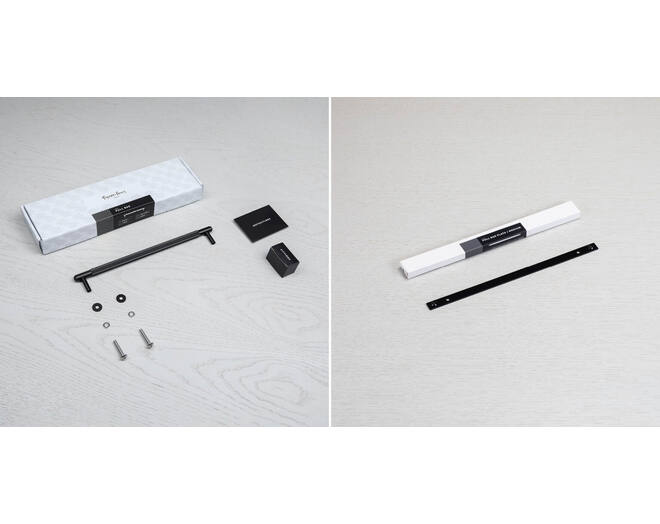 Pull Bar/Plate/Linear/Medium 290Mm/Black (Non US)