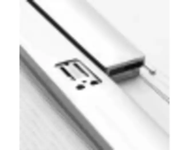 Klepbeslag Winch 10kg links kunststof, mat zilver