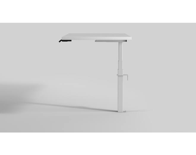 Eenkolomstafel Wall Solo. Kleur: Wit RAL9016