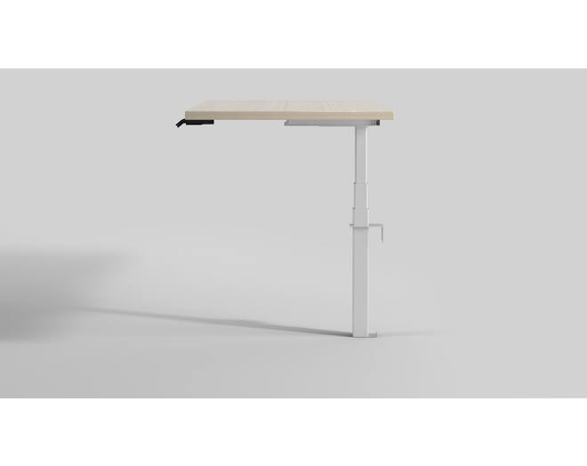 Eenkolomstafel Wall Solo. Kleur: Wit RAL9016