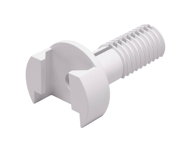 Plankverbinder wit voor TRIS voor plankdikte 18/19mm