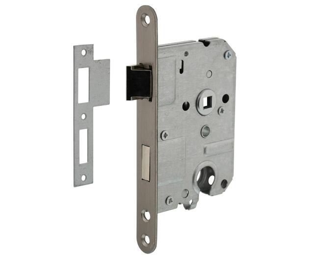 Woningbouw cilinder dag- en nachtslot 55 mm rvs geborsteld