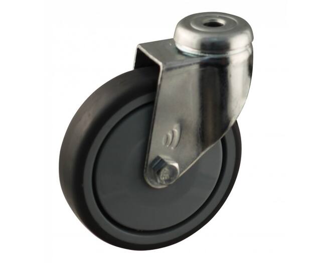 Zwenkwiel 100x25mm hoogte 121mm draagkracht  65 kilogram