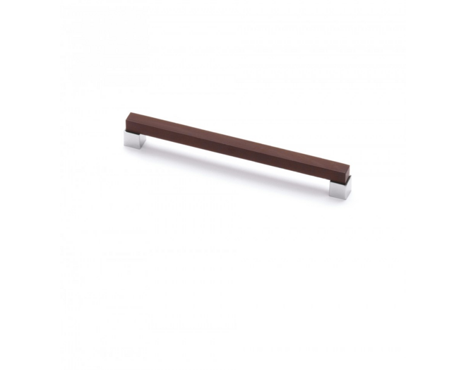 Greep SYMBIOSIS essenhout wenge gelakt 176x12x29mm
