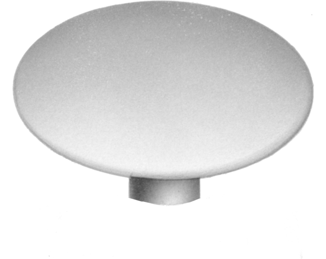 Afdekkap SW4x18mm voor excenters, wit RAL9010