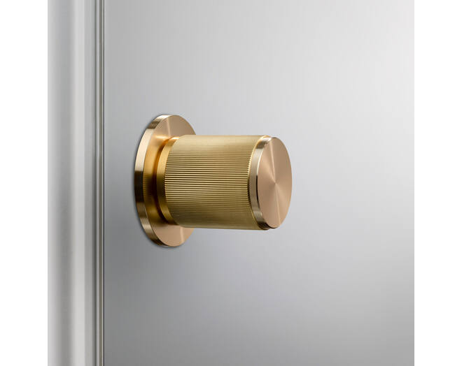 Fixed Door Knob/Single-Sided/Linear/Brass