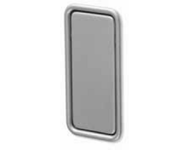 Inlaatgreep 60x30x10mm scharnierend, mat metallic aluminium