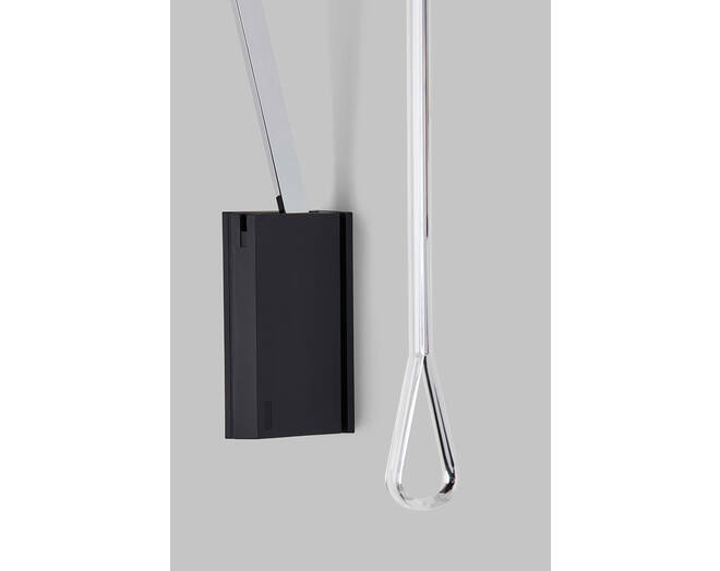Garderobelift met dubbele soft close 750-1100mm zwart/chroom