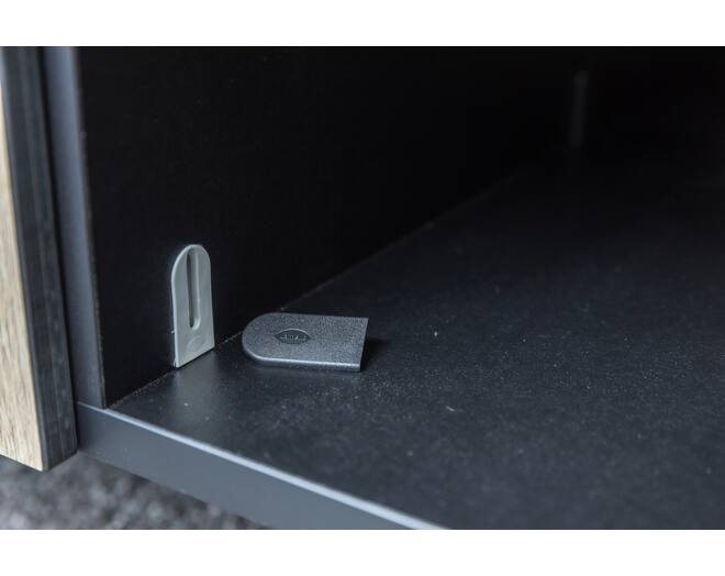 Cabineo afdekkappen, 100 stuks, ral 9005, gitzwart