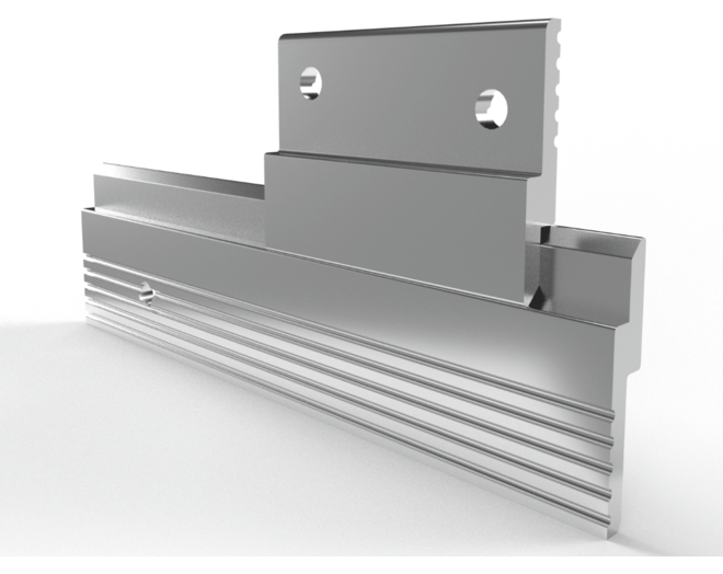 Paneelprofiel aluminium MF375 lengte 2500mm, diepte 6.35mm