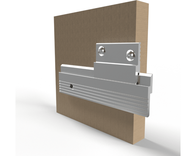 Paneelprofiel aluminium MF375 lengte 2500mm, diepte 6.35mm