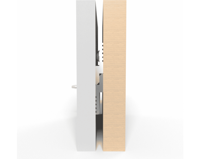 Paneelprofiel aluminium MF375 lengte 2500mm, diepte 6.35mm