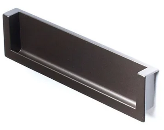 Inlaatgreep 172x44x18mm mat metallic aluminium, hartmaat