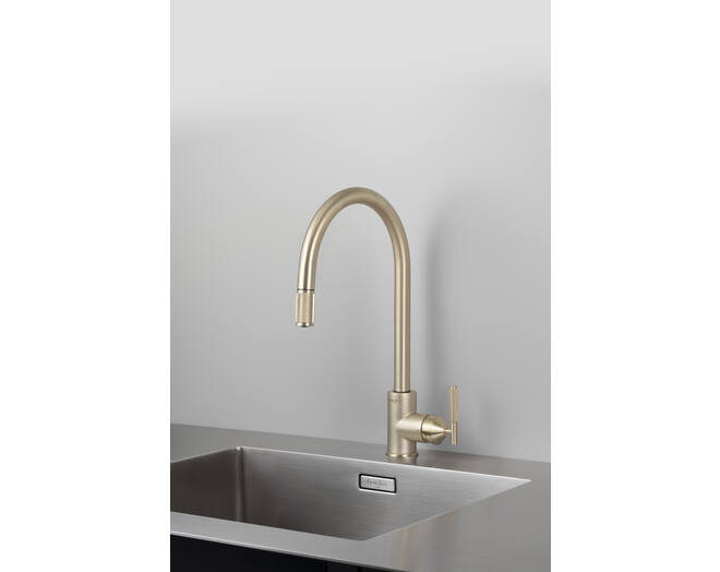 Type A Kitchen Tap/Linear/Mixer w/ Pull Out Spray/Brass