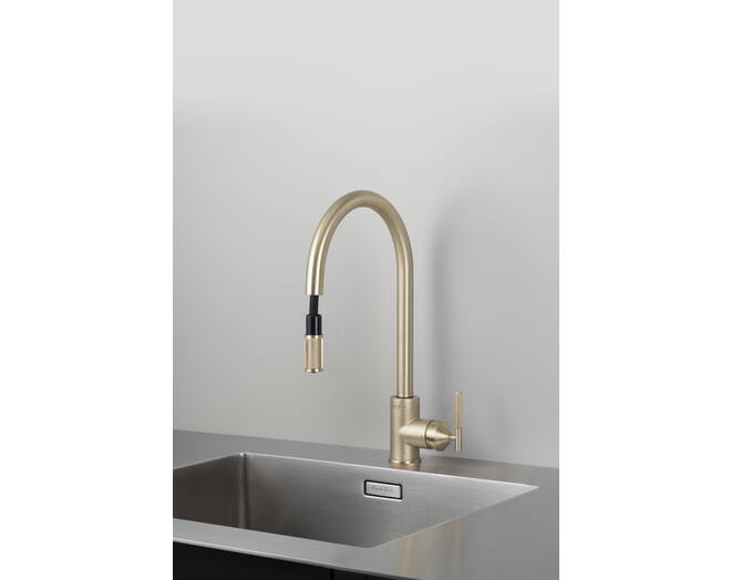 Type A Kitchen Tap/Linear/Mixer w/ Pull Out Spray/Brass