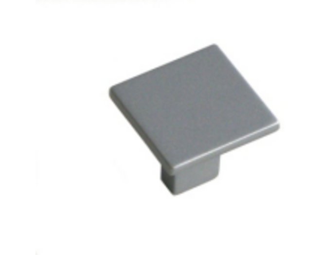 Knop 28x28mm zwart gelakt, hoogte 25mm
