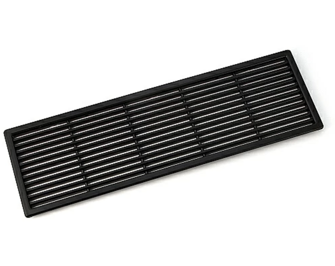 Luchtrooster mat zwart totale breedte 310mm, hoogte 95mm