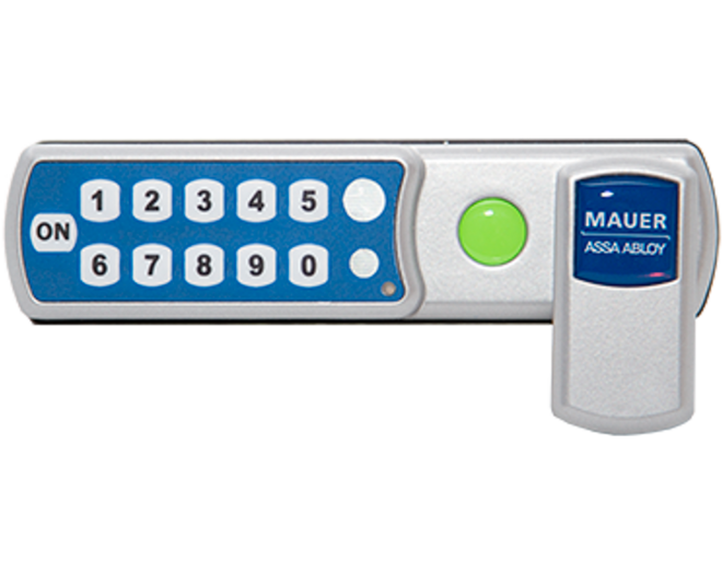 Mauer ELLcam pincodeslot horizontaal, zilver, links