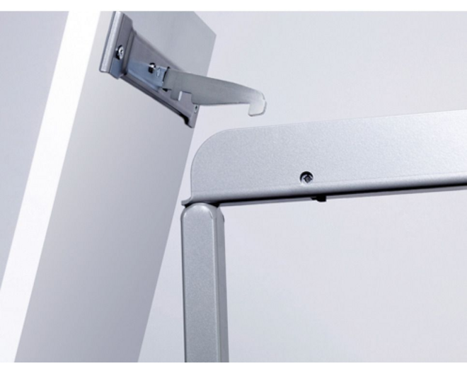Fronthouder Dispensa zilver voor kastbreedte 400mm