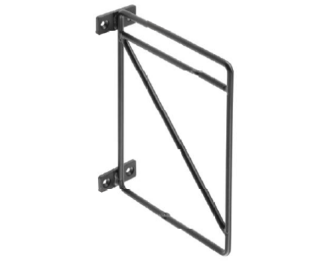 Plankdrager ROD 21x17cm. mat zwart, per paar
