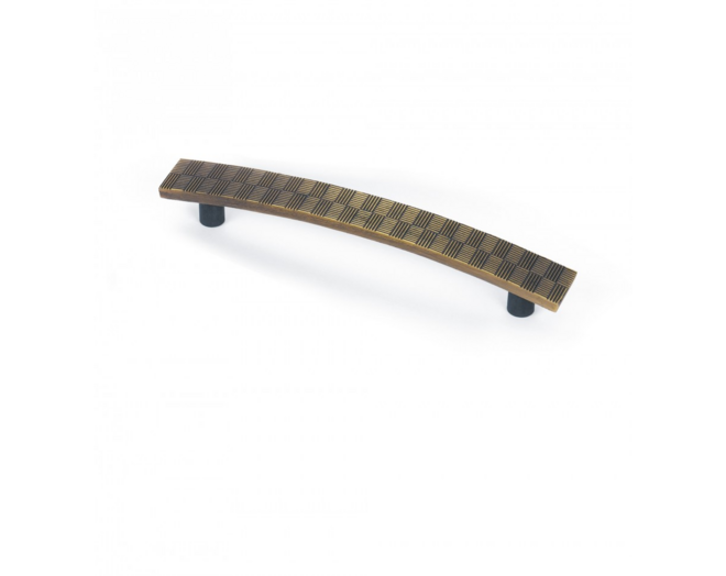 Greep CHESS antiek messing 161mm, hartmaat 128mm