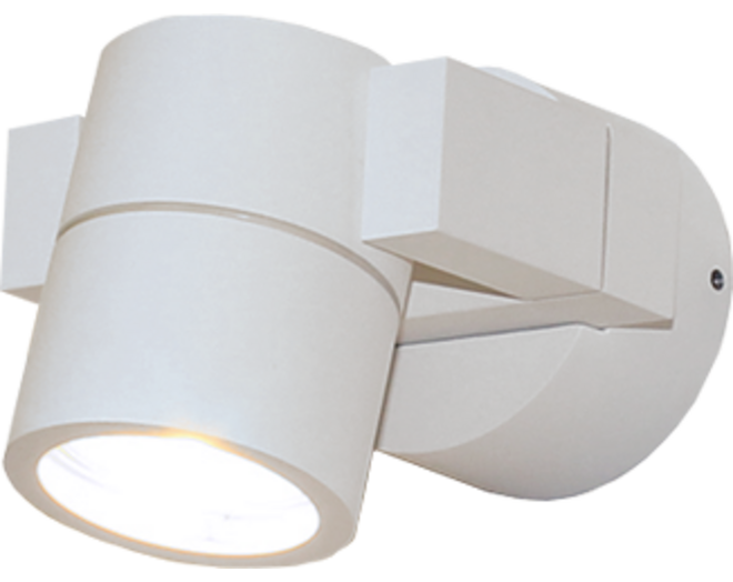 ronda Wandlamp wit vertikaal kantelbaar, IP54