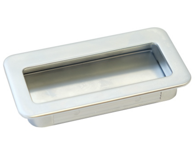 Komgreep buitenmaat 110x56mm mat chroom