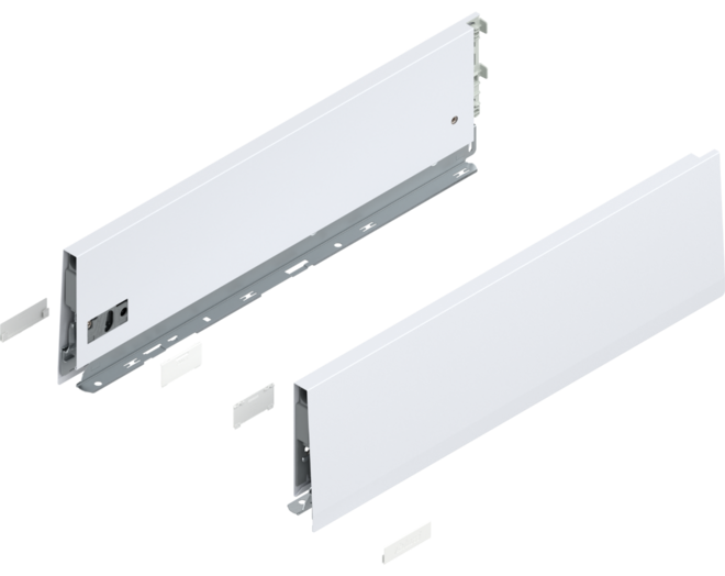 Merivobox zijkant K-hoogte, R+L, 450mm kleur: zijdewit