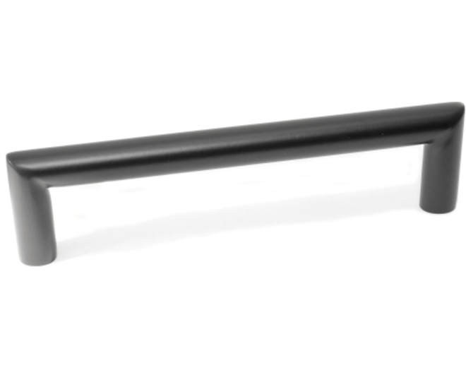 Greep NORMA 12x140mm RVS zwart gelakt hartmaat 128mm