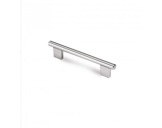 Greep METAL 728 glans chroom 178x12mm, hoh 128mm