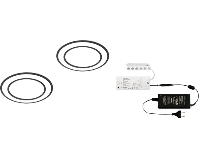 1 x Holl BH mat zwart 24V + Zigbee ontvanger + Driver 24W