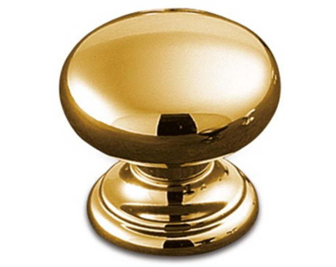 Knop METAL 847 verguld 25mm