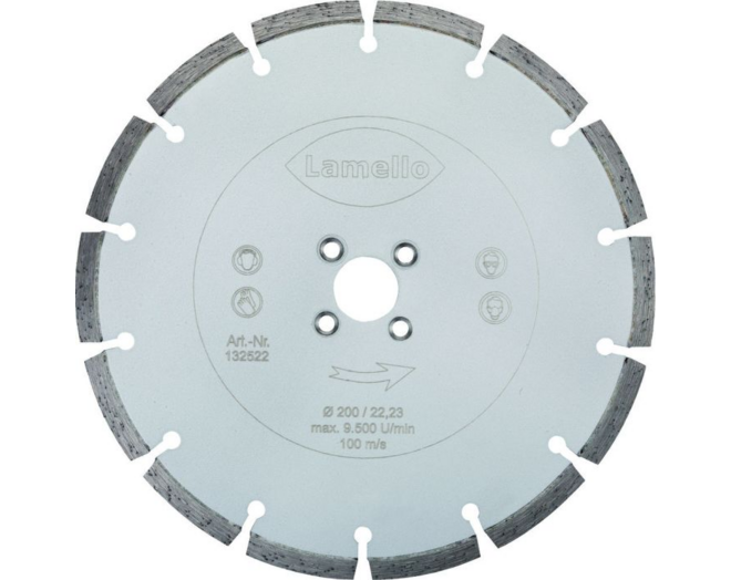 Diamant zaagblad ø200x2,6x22 mm, snijdiepte 68mm