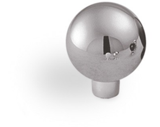 Knop METAL 832 glans chroom 24mm