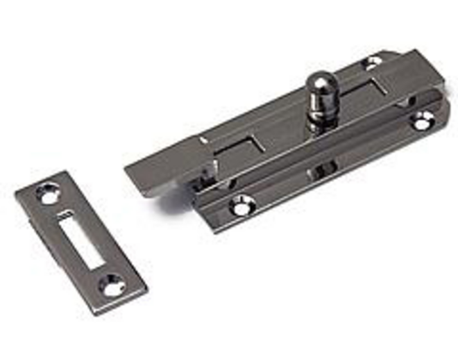 Profielschuif / met bocht / 25x040mm / messing gepolijst