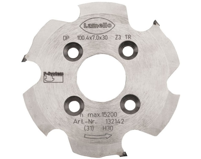 P-system groeffrees CNC ø100,4x7x30mm, z6,volkern